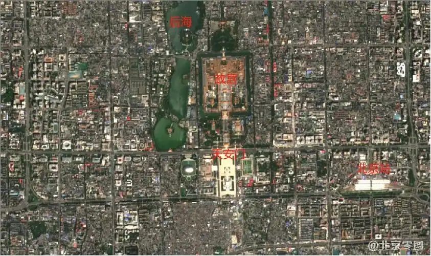 卫星影像购买示例哨兵卫星拍摄的北京卫星图