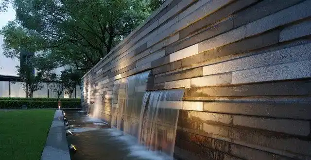 现代庭院里的创意景墙阜阳景画园林:庭院水池这样设计一年内旺财旺运