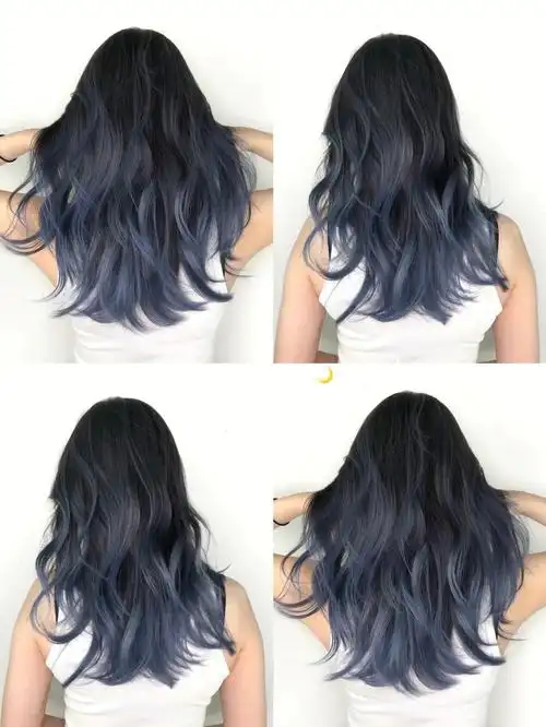 染完被疯狂追问的超显白的蓝灰色巴黎画染