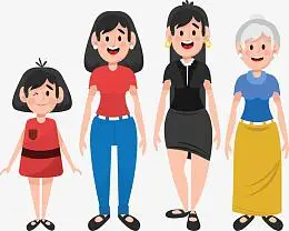 女人的一生年龄变化