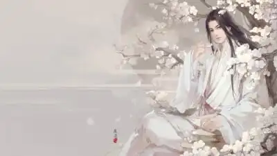 古风白衣男子动漫