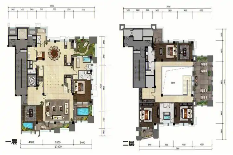 空中四合院挑高九米