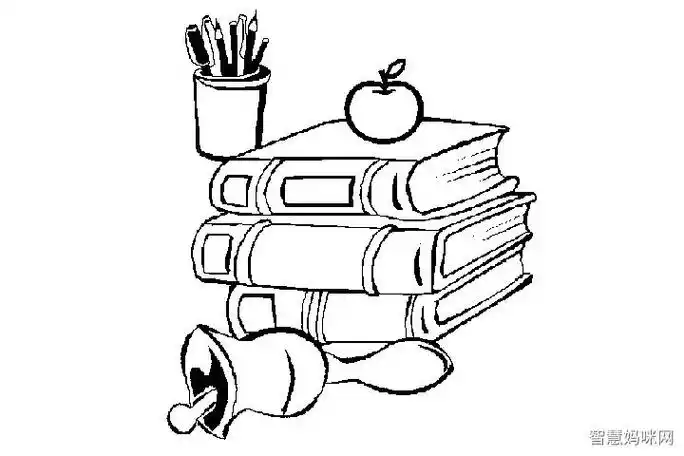 我整理书本简笔画可爱的书简笔画书本简笔画怎么画爱护图书简笔画怎么