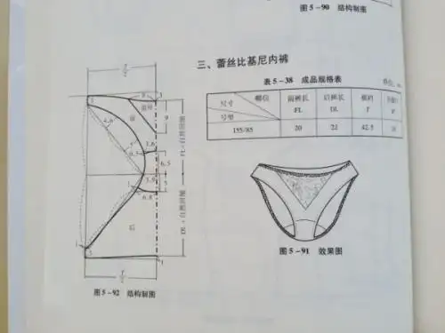 儿童平角内裤裁剪纸样