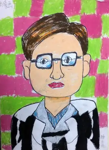 肖像画/少儿绘画作品/儿童画/网络美术馆_中国少儿美术教育网