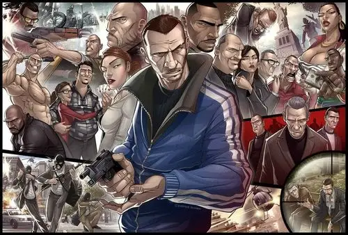 粉丝自制gta5同人精美插画图赏