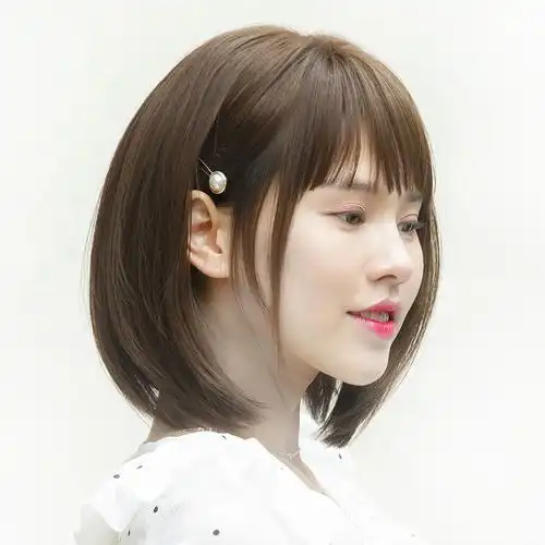 初恋头假发女短发自然蓬松修饰圆脸新式发套锁骨发波波头顶补发片