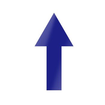 冠峰 ar-01(蓝)10张 箭头指示地贴防水耐磨标识方向磨砂pvc指引贴gng