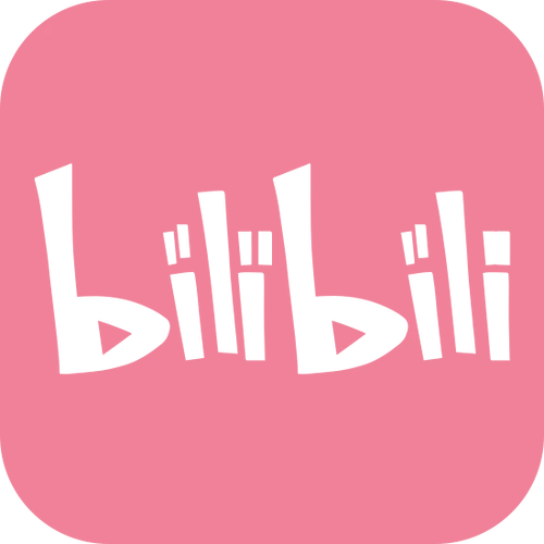 粉白b站社交媒体icon