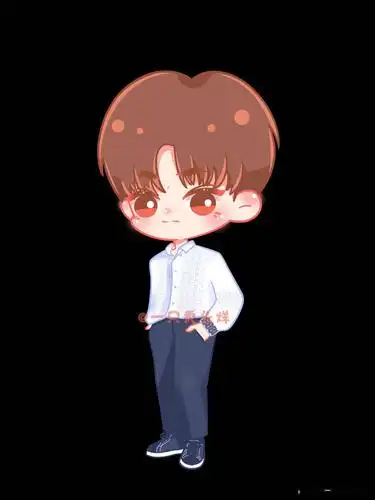 易烊千玺立麦卡通小合集q版可爱带走想rua