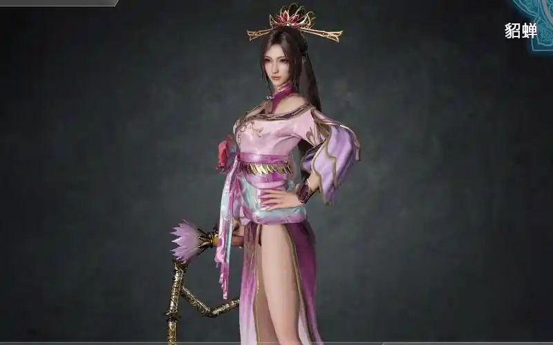 真三国无双8貂蝉肚兜常服模型展示1080p60帧