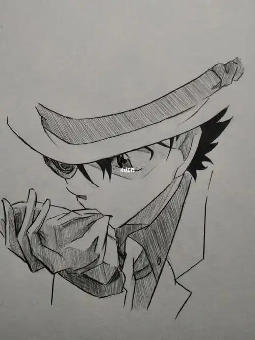 "我其实叫黑羽快斗……"#临摹  #怪盗基德