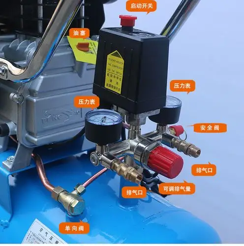 风豹牌巴马空压机40l气泵4p直联式空气压缩机3kw有油式活塞式