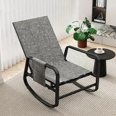 守望者 摇摇椅躺椅午休折叠靠背椅子家用阳台休闲夏季铁艺沙发 - 价格
