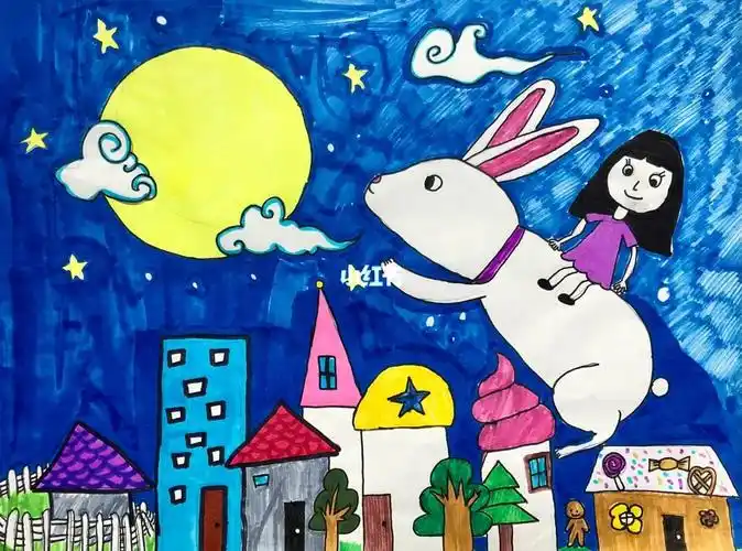 女儿的画《彩色的梦》