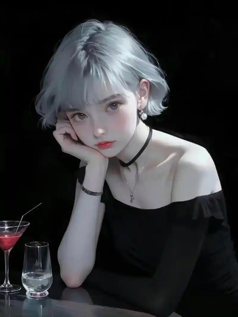 动漫头像和壁纸# 高冷气质银色系短发女生头像,大家有喜欢的吗?