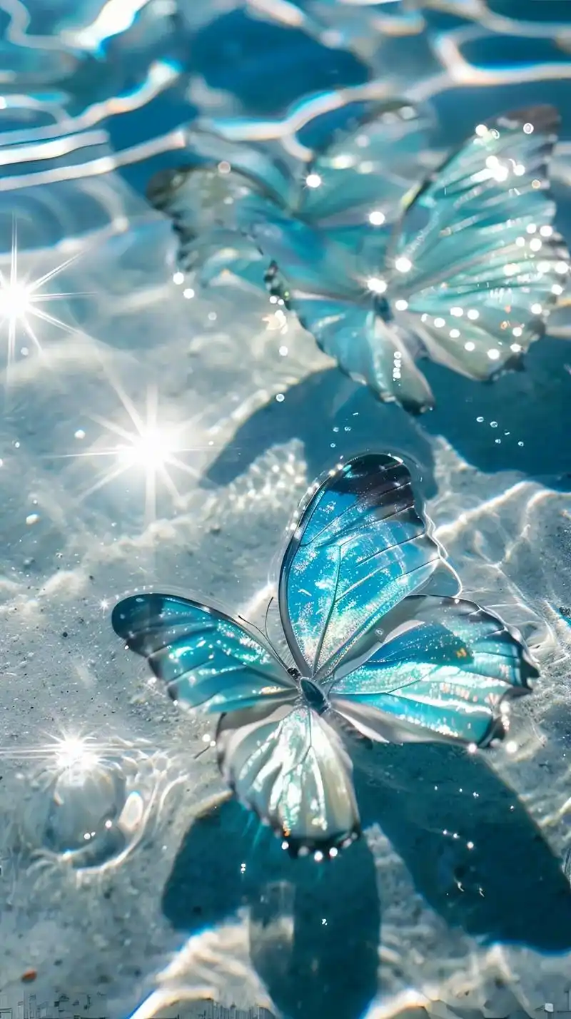 蓝色蝴蝶高维能量显化壁纸.#星辰能量 #显化 #能量壁纸 - 抖音