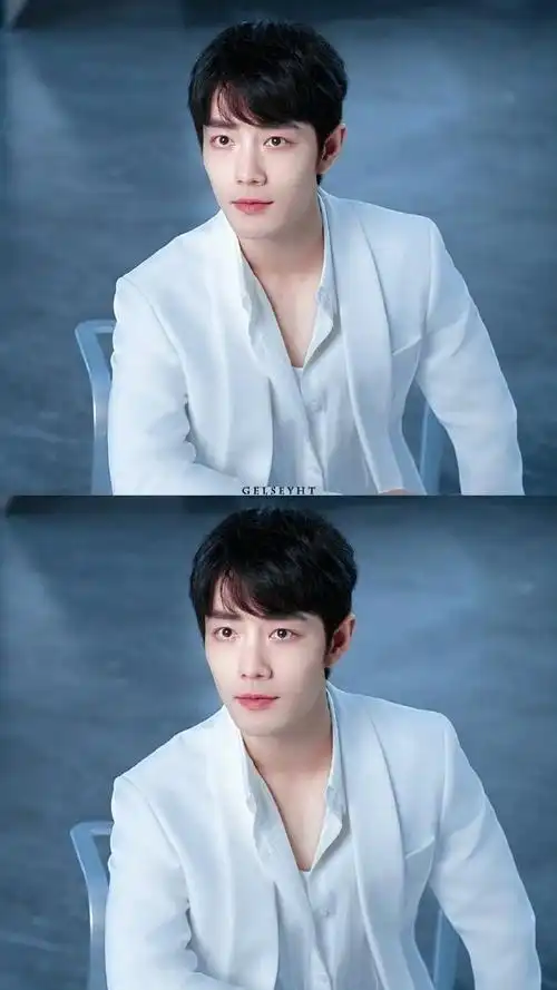 【肖战超话】#肖战#    "白色西装战,清爽又干净,性感又迷人"    肖战