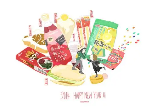 塞了一肚子零食oaq这个悲伤的故事印成贺年片会有人要么.么.