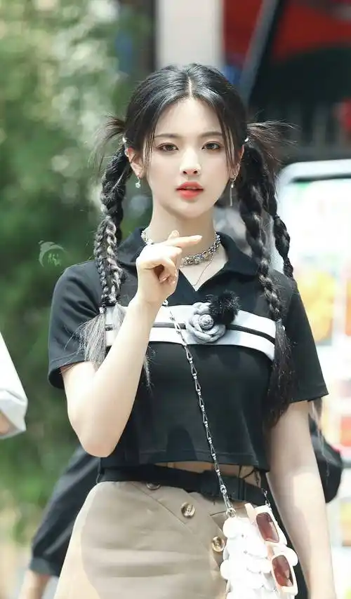 孟子义甜美杨紫可爱,第一还得是她_少女_女明星_造型