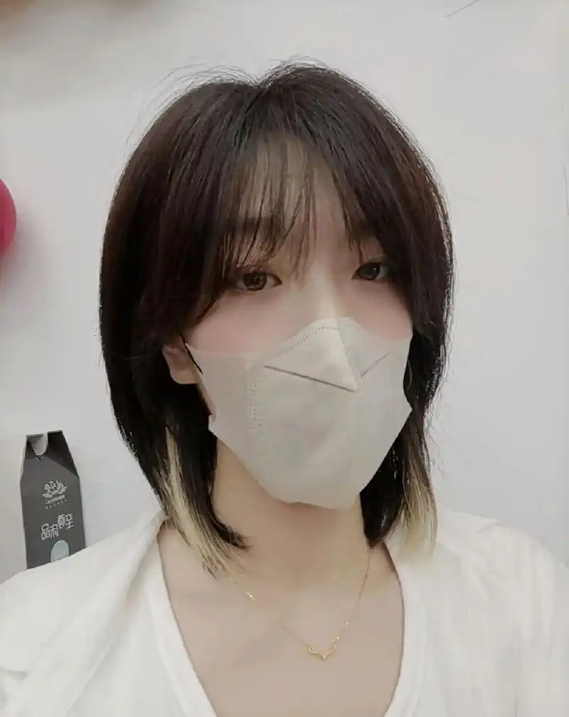 日系碎发好像成功啦 短发会上瘾,原来长脸姐妹也可以冲啊 67图1图2