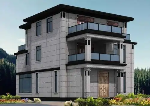 最新石材别墅外墙效果图收藏起来慢慢看