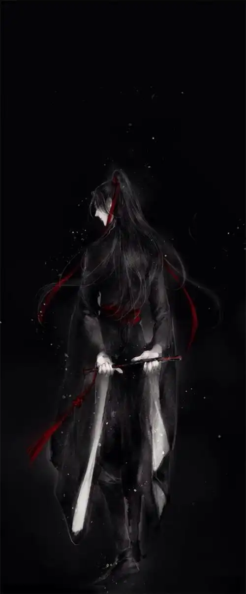 动漫男生头像古风古装帅气黑衣