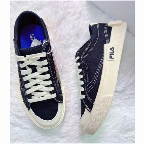 fila fusion斐乐pop帆布鞋女鞋夏季运动鞋板鞋男鞋黑色t12w125107