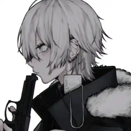 个性伤感颓废病态动漫男头带血伤痕累累太颓废了