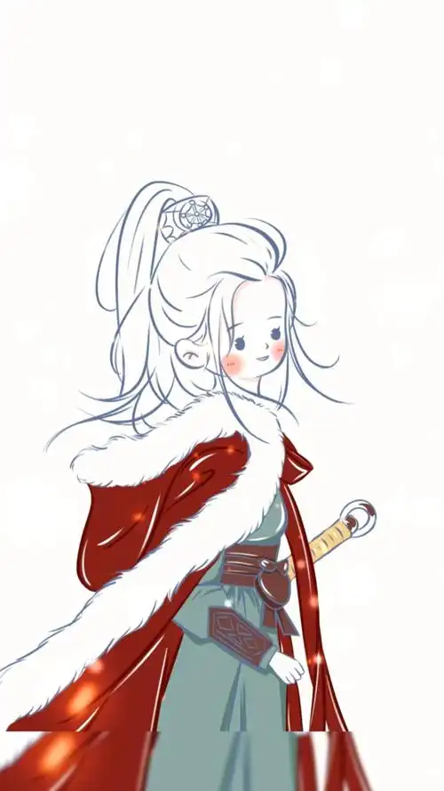 简笔画长歌行迪丽热巴简笔画