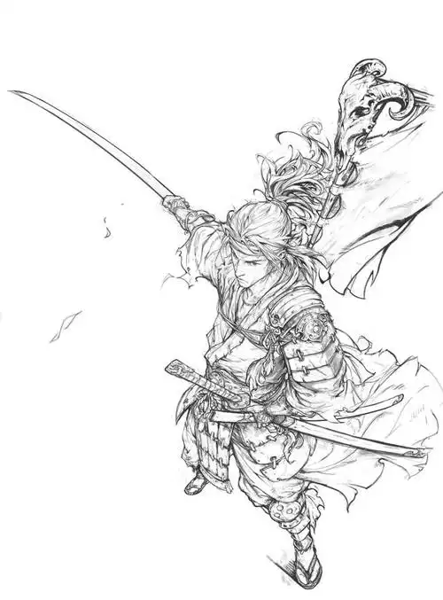 一组高质量动漫线稿作品欣赏!不需要色彩的线稿也能很精彩!