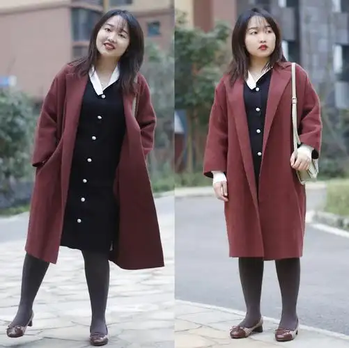 原创小个子微胖妹子冬天不要乱穿,显高和显瘦,都帮你get!