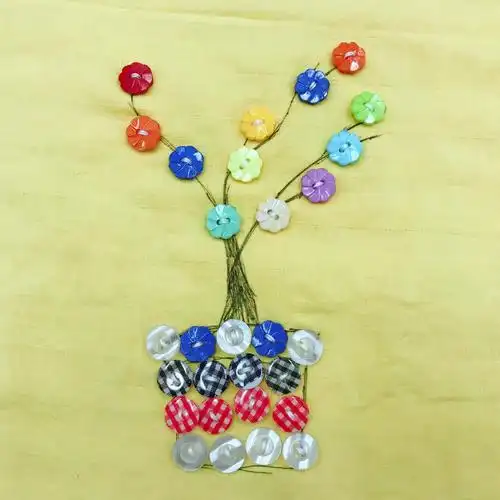 请看----   11月29日晚,安庆市外国语学校生活部组织开展的纽扣创意