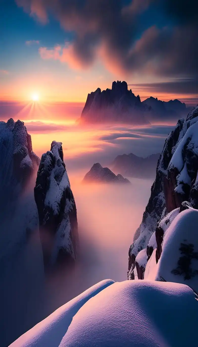 黄山云海日出.你见过海上日出,还见过云海日出吗?能看到大气磅 - 抖音