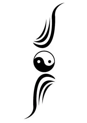 黑白太极创意图案素材