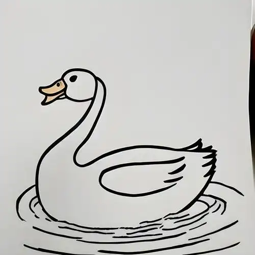 鸭的简笔画