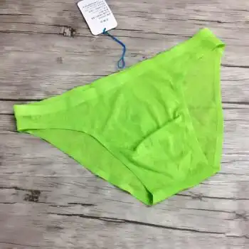 cockcon w605男士性感内裤无痕一片式设计三角裤蕾丝透气内裤 浅绿色