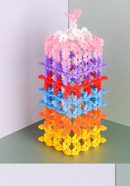 tololo积木gm-2 雪花片玩具儿童拼插积木拼装大号加厚塑料男女孩多种