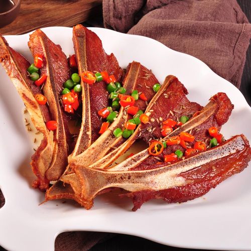 手抓扇子12根炸猪排骨酒店特色菜半成品冷冻腌制速食菜