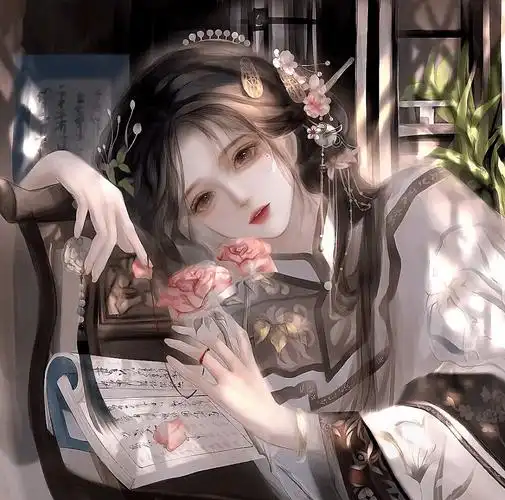 古风头像仙气古风动漫女生头像_小孩_心脏_正中间