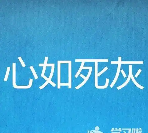 心灰意冷的近义词,心灰意冷的同义词有哪些图1