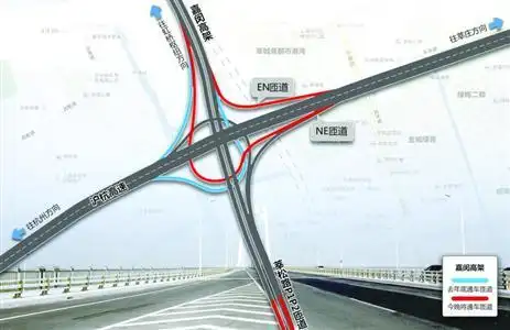 嘉闵高架通车示意图曝光 28日18时18分正式开通(图)