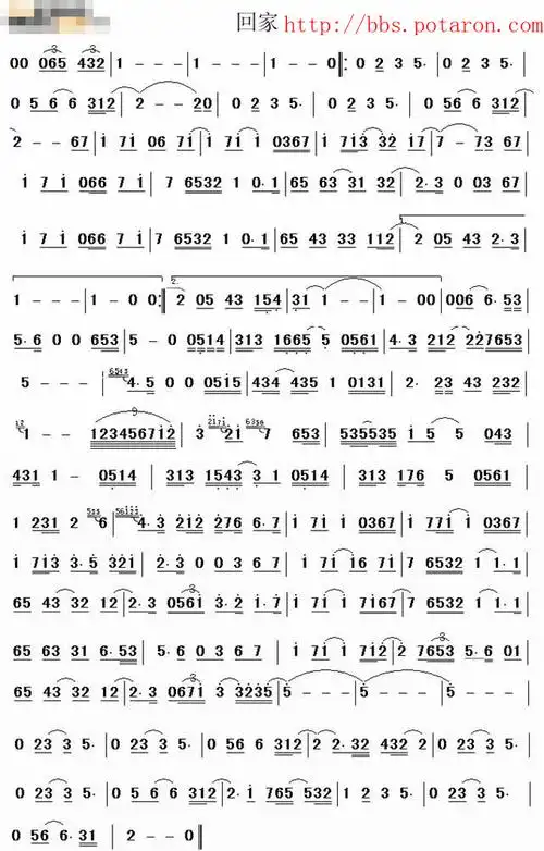 回家萨克斯降b调简谱