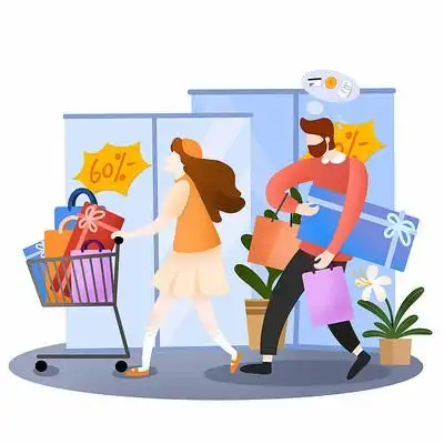 原创618购物的情侣 psd