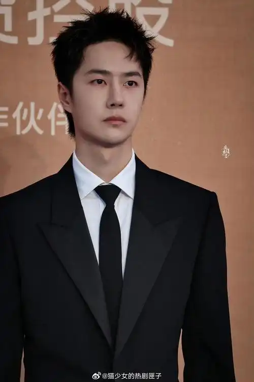 王一博金鸡奖闭幕式红毯 笔挺黑西装 干练短发……|王一博|短发_新浪