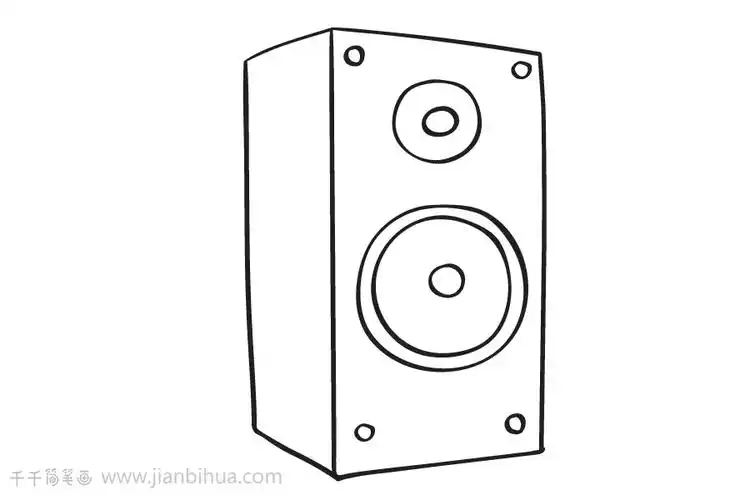 教你画音响简笔画图片