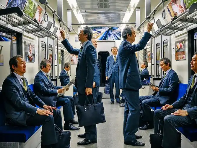 一个人坐的日本地铁图片下载