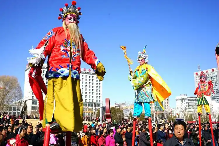高跷――会宁县会师社区北关村社火队