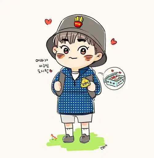 金珉锡 手绘 cr:ordinary_sanha