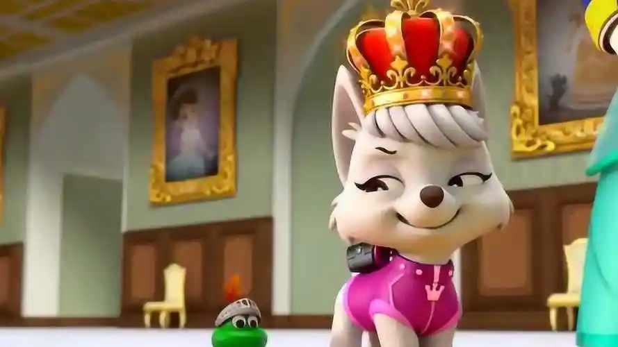 汪汪队立大功全集甜甜如愿以偿得到皇冠竟把自己当成女王